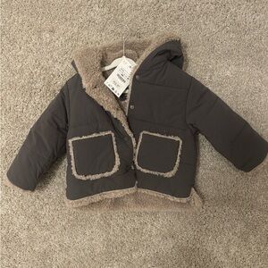 NWT Unisex Zara Puffer Coat Size 18-24 months / 2T